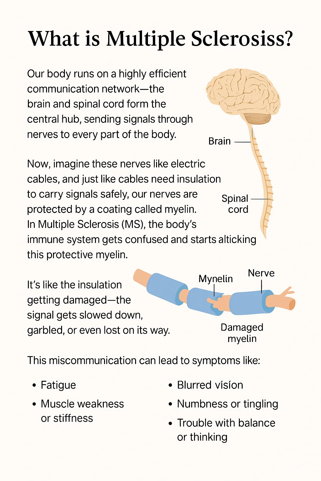 what is multiple sclerosis myelin damage treatment