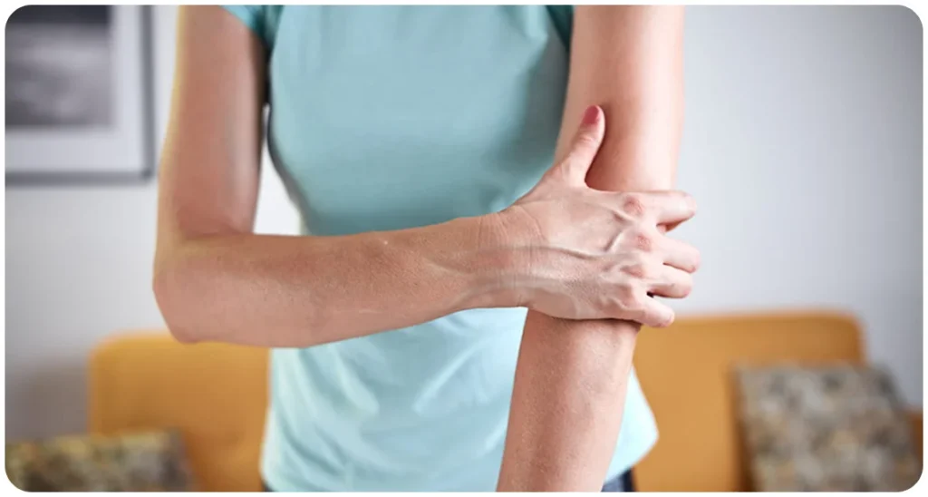 woman arm pain epilepsy symptoms